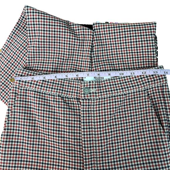 Hollister Gingham Ankle Pants Womens Medium Academia Office Career Workwear Chic - Picture 12 of 13